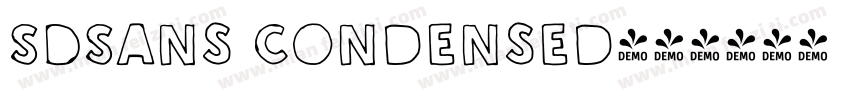 SDSans Condensed字体转换